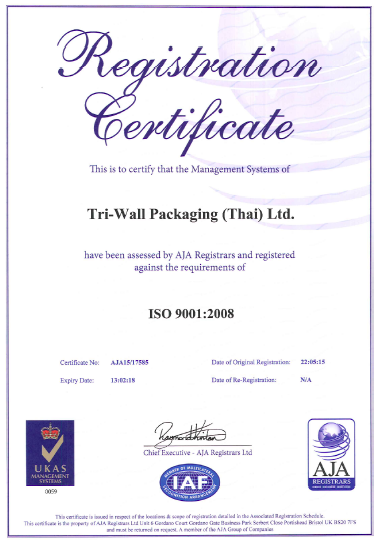 Tri-Wall-Thailand-ISO-9001-Certificate